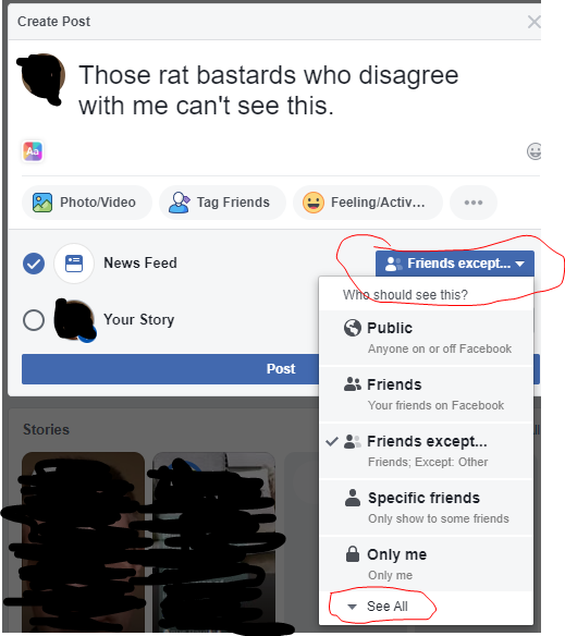 Filtered Facebook post that will help avoid arguments on Facebook