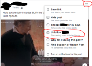 Unfollow person who posts stuff that temps you into Facebook arguments.