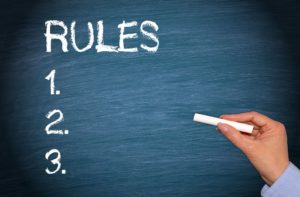 Chalkboard rules for rules to live by page