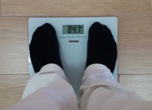 Goal Weight - Feet on scale
